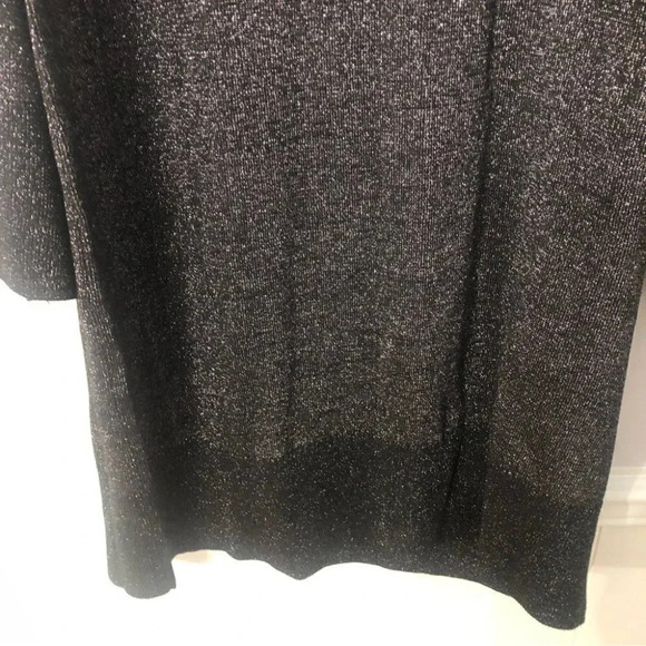 Cooper St Women’s Alice Knit Black with Silver Metallic Dress Size Large NWT - Picture 4 of 13